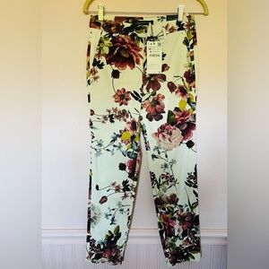 Zara women chino floral pants